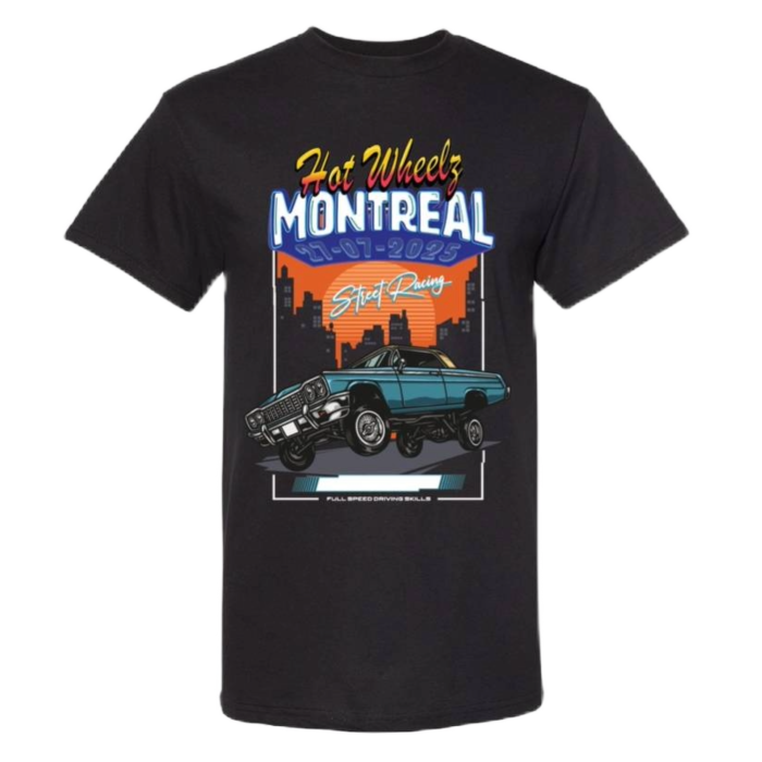 T-shirt Officiel Hot Wheelz MTL 2025 - Édition Limitée-4